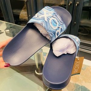 Navy Roxy Sandals